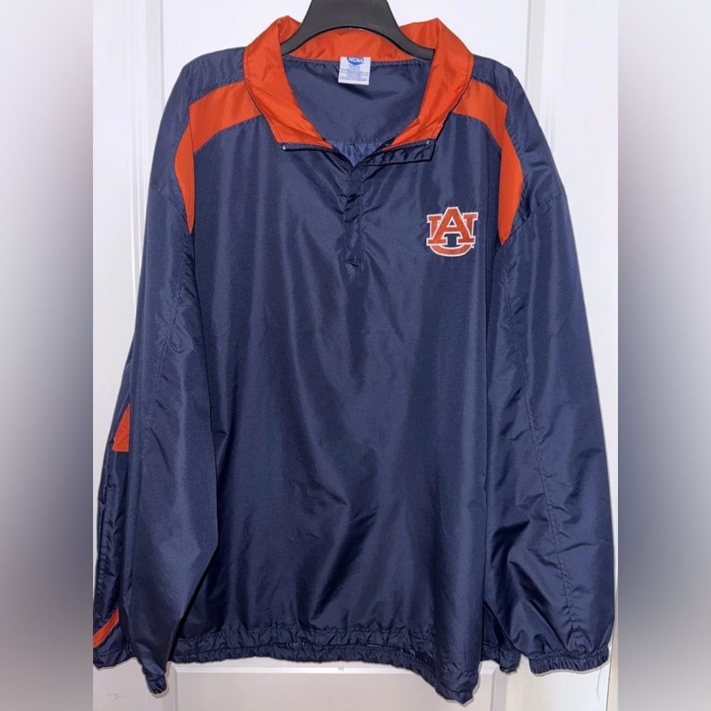 NCAA Auburn Navy and Orange Windbreaker Size 2XL‎